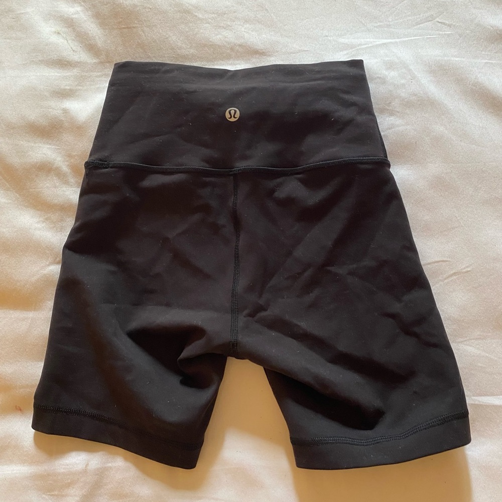 Black Lululemon Align Biker Shorts 00